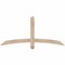Ekena Millwork Bellingham Smooth Timber Gable Bracket, Douglas Fir, 60"W x 27"H x 3 1/2"D x 3 1/2"F, 11/12 Pitch GBW060X27X0404BEL00SDF - alternate 1